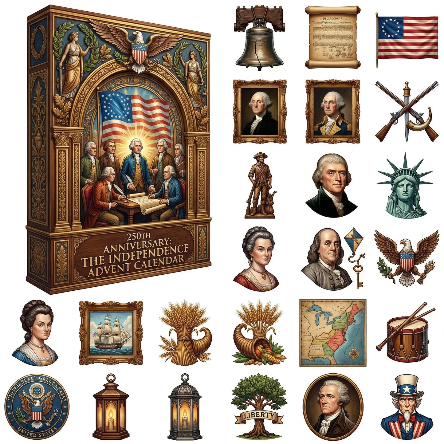 🦅250th Anniversary Independence Countdown Gift Set