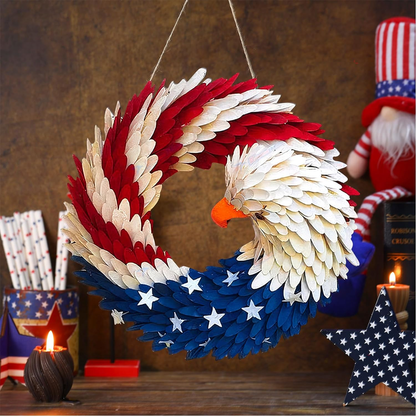 🔥Handmade U.S Eagle 250th Anniversary Patriotic Wreath💖BUY 2 FREE SHIPPING