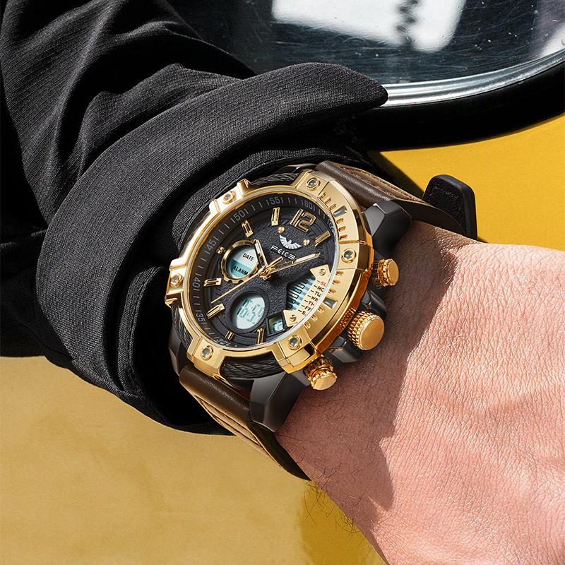 📢Hot Sale 60% OFF🔥Multifunctional Dual Display 3ATM Waterproof Men's Quartz Sports Watch
